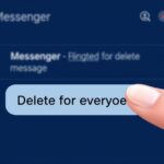 Interfejs Messengera pokazujący opcję usuwania wiadomości