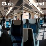 Porównanie klasy 1 i 2 w pociągu Intercity - widok przedziałów