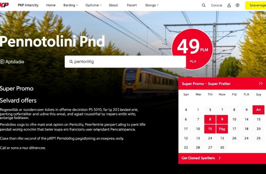 Strona PKP Intercity z promocyjnymi biletami Pendolino za 49 zł