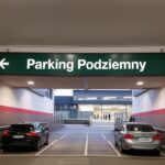 Wjazd do parkingu podziemnego przy dworcu Łódź Fabryczna